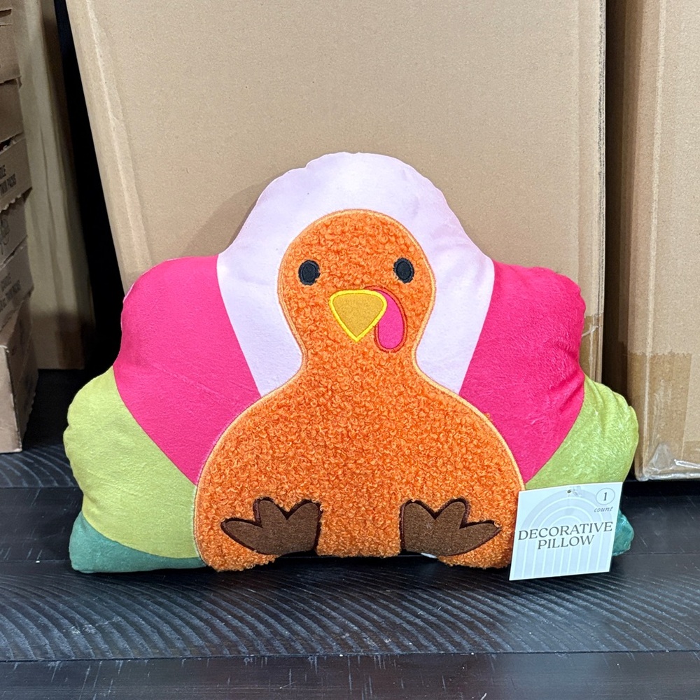 Thanksgiving Turkey Decorative Pillow - Multicolor (Set of 2)